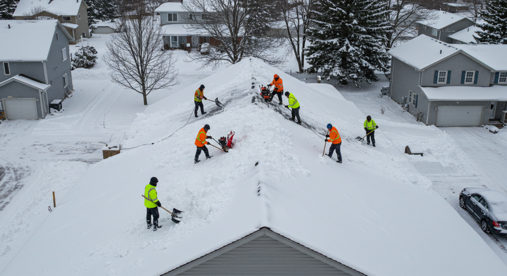 Déneigement de toiture : pourquoi et comment protéger votre maison cet hiver ?