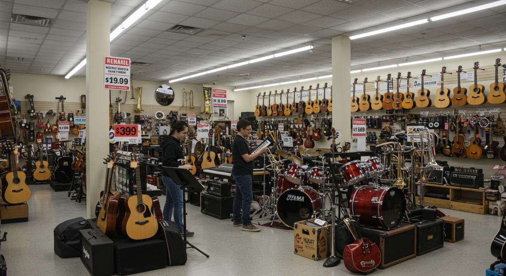 Location d’instruments de musique